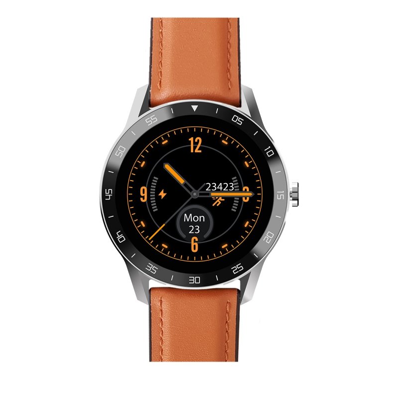 iGET BLACKVIEW GX1 Brown - chytré hodinky, 5 ATM,LCD 1.3",260mAh, pásek silikon + eko kůže v balení! - obrázek č. 1