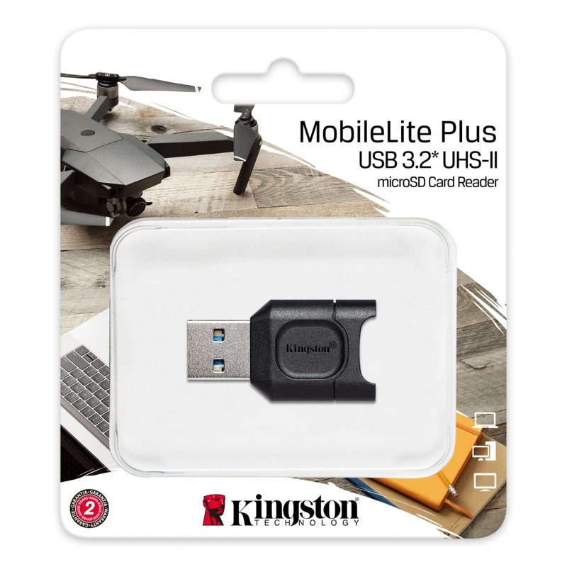 Kingston čtečka karet  MobileLite Plus USB 3.1 microSDHC/ SDXC UHS-II - obrázek č. 2