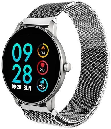 CARNEO Smart hodinky  SlickFit Oxygen+, Stříbrné - obrázek produktu
