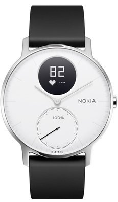Withings Steel HR 36mm - černá/ bílá - obrázek produktu