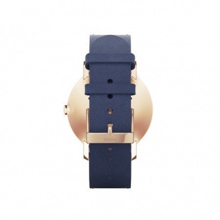 Nokia Steel HR (36mm) Rose Gold w/  Blue Leather + Grey Silicone wristband - obrázek č. 3
