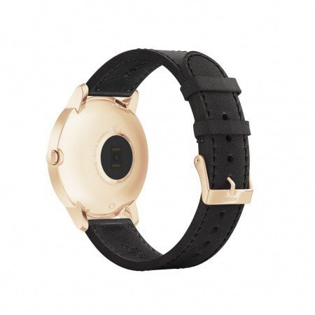 Nokia Steel HR (36mm) Rose Gold w/  Black Leather + Black Silicone wristband - obrázek č. 2