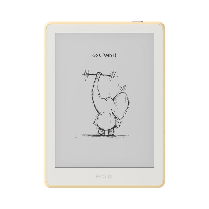 E-book ONYX BOOX GO 6 (Gen II), custard, 6" Carta 1300, 32GB, Bluetooth, Android 11, E-ink displej - obrázek produktu