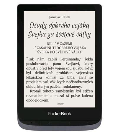 E-book POCKETBOOK 632 Touch HD 3, 16GB,  Metallic Grey - obrázek produktu