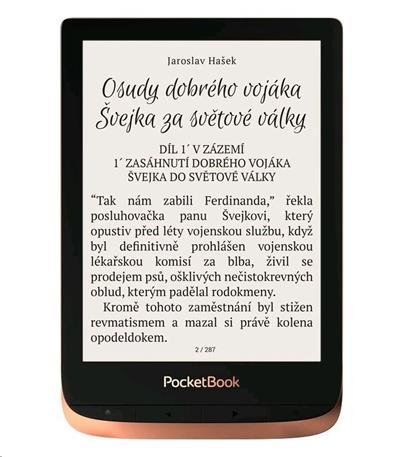 E-book POCKETBOOK 632 Touch HD 3, 16GB, Spicy Copper - obrázek produktu