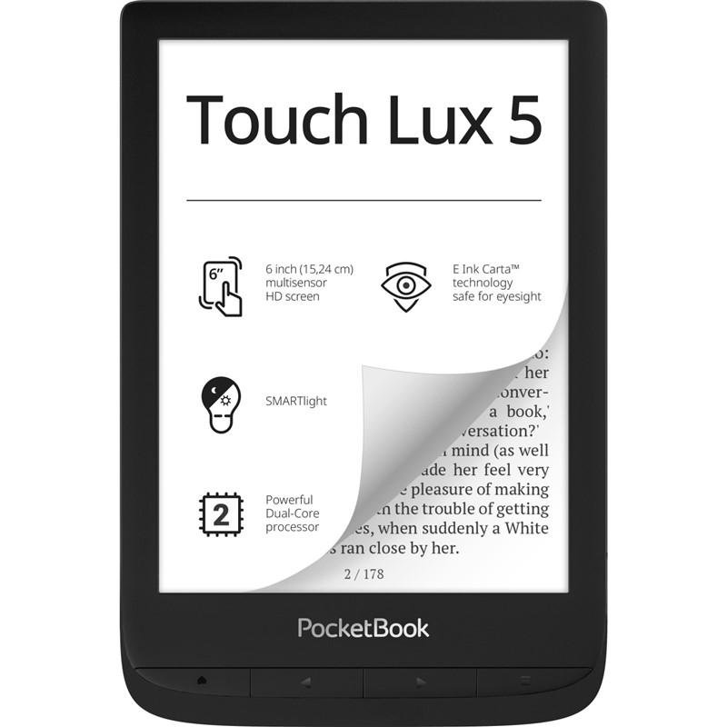 E-book POCKETBOOK 628 Touch Lux 5, Black - obrázek produktu