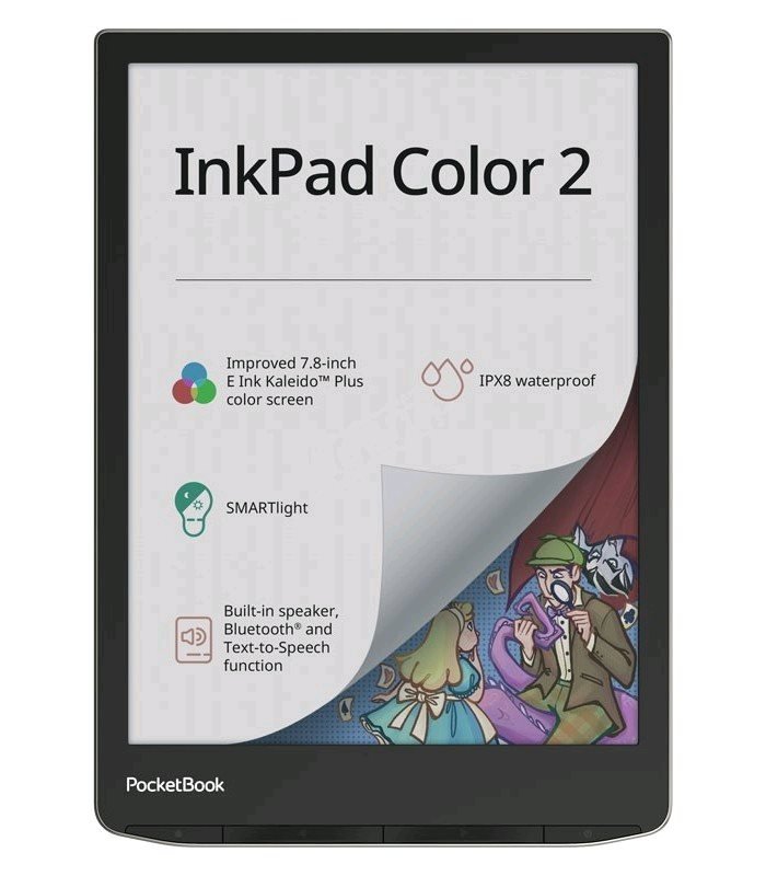 E-book POCKETBOOK 743C InkPad Color 2 Moon Silver, stříbrný - obrázek produktu