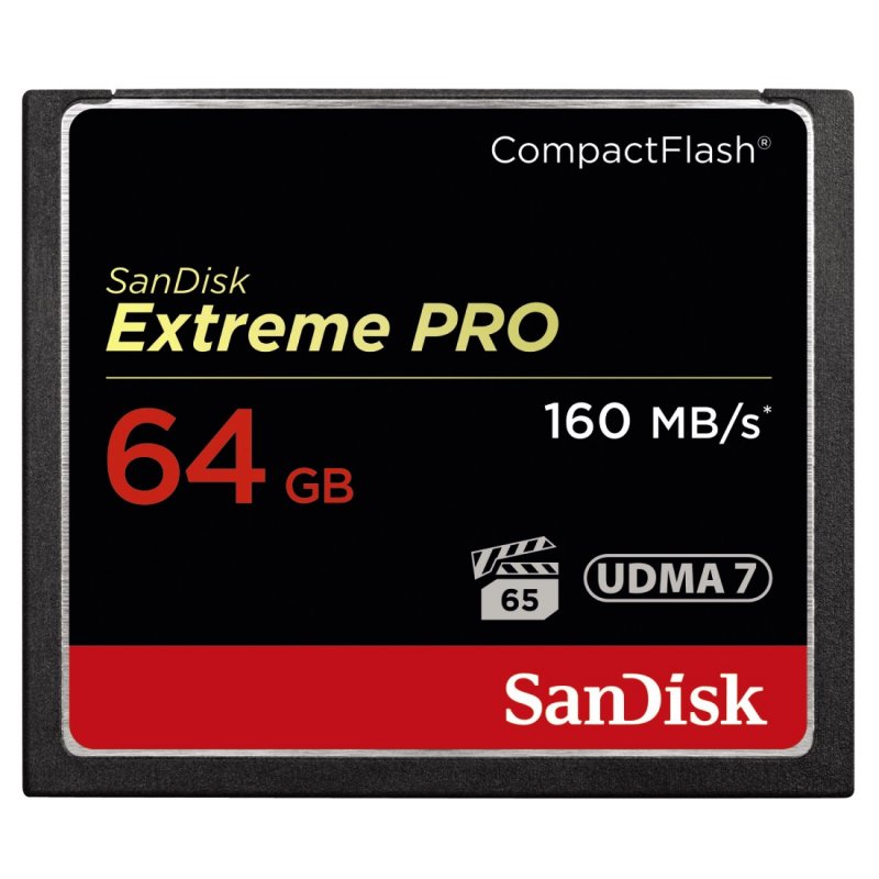 SanDisk Extreme Pro CompactFlash 64GB 160MB/ s - obrázek produktu