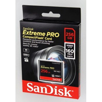 SanDisk Extreme Pro CompactFlash 256GB 160MB/ s - obrázek č. 1