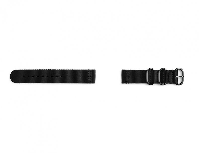 Samsung Silikonový řemínek Braloba pro Gear Sport 20mm, Black - obrázek č. 1