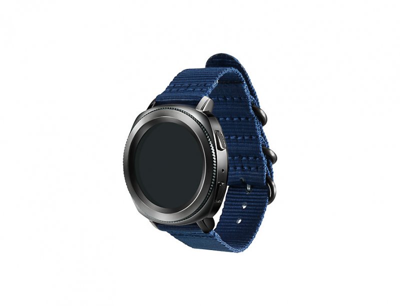 Samsung Silikonový řemínek Braloba pro Gear Sport 20mm, Blue - obrázek č. 2