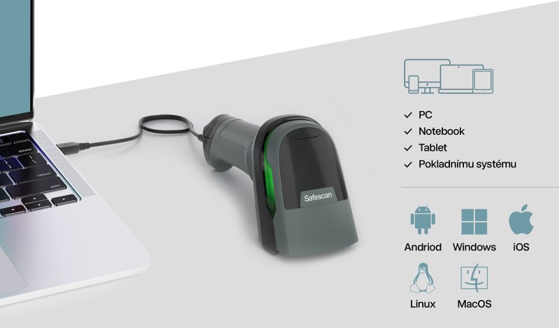 Čtečka čárových kódů Safescan 330-W - obrázek č. 4