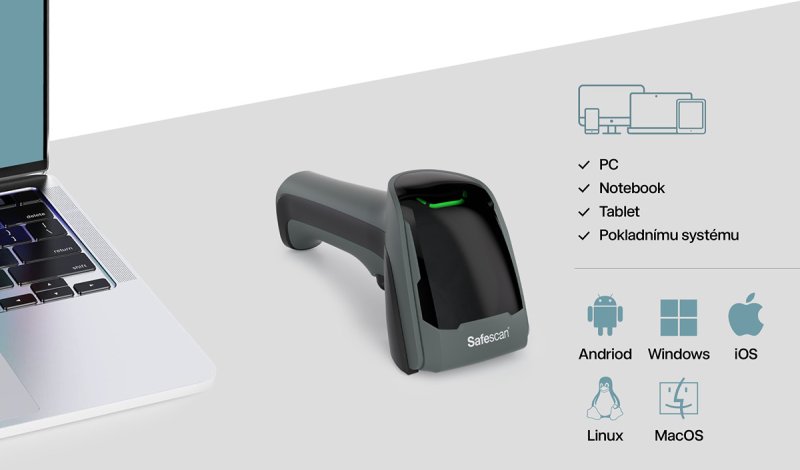 Čtečka čárových kódů Safescan 350-BT - obrázek č. 6