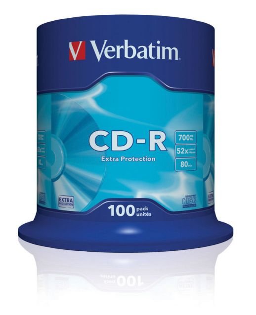 VERBATIM CD-R(100-Pack)Spindl/ ExtraProtect/ 52x/ 700 - obrázek č. 1