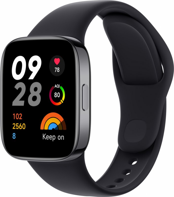 Xiaomi Redmi Watch 3/ Black/ Sport Band/ Black - obrázek č. 1