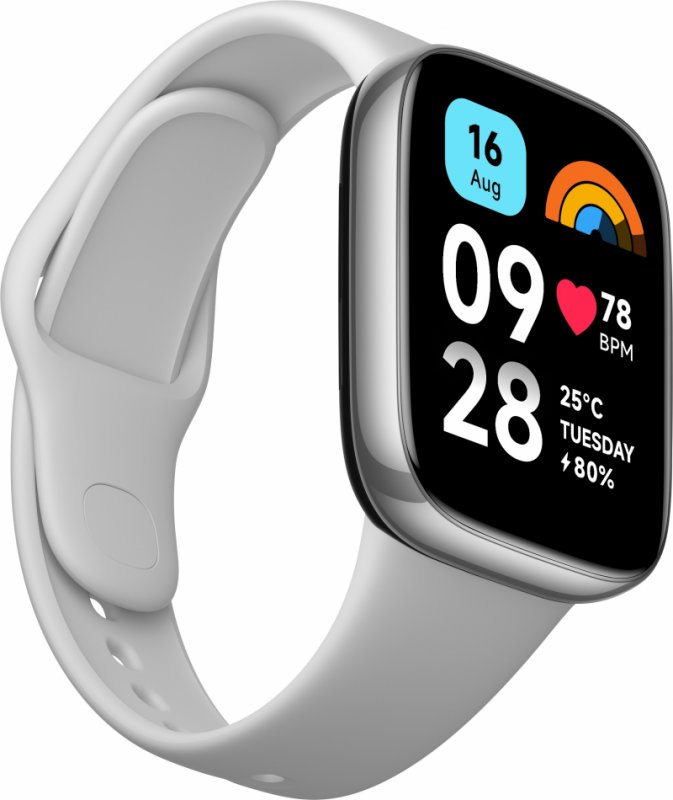 Xiaomi Redmi Watch 3 Active/ Silver/ Sport Band/ Gray - obrázek č. 1