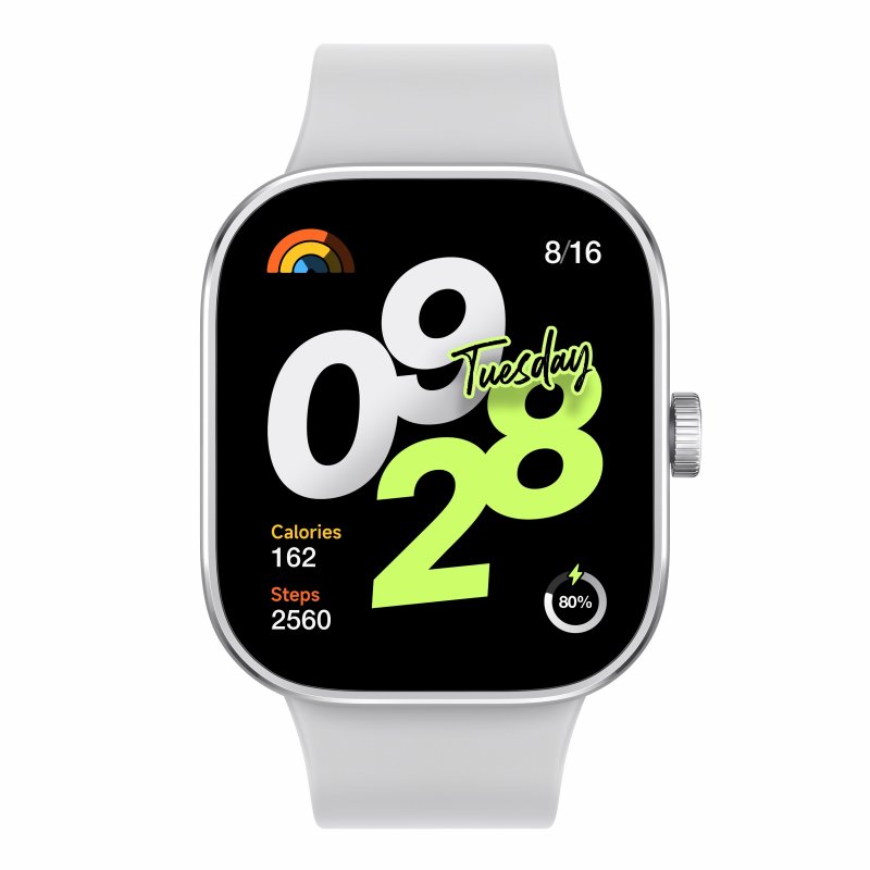 Xiaomi Redmi Watch 4/ Silver/ Sport Band/ White - obrázek produktu