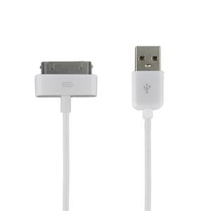 4World Kabel USB 2.0 pro iPad/ iPhone/ iPod 1m bílý - obrázek produktu