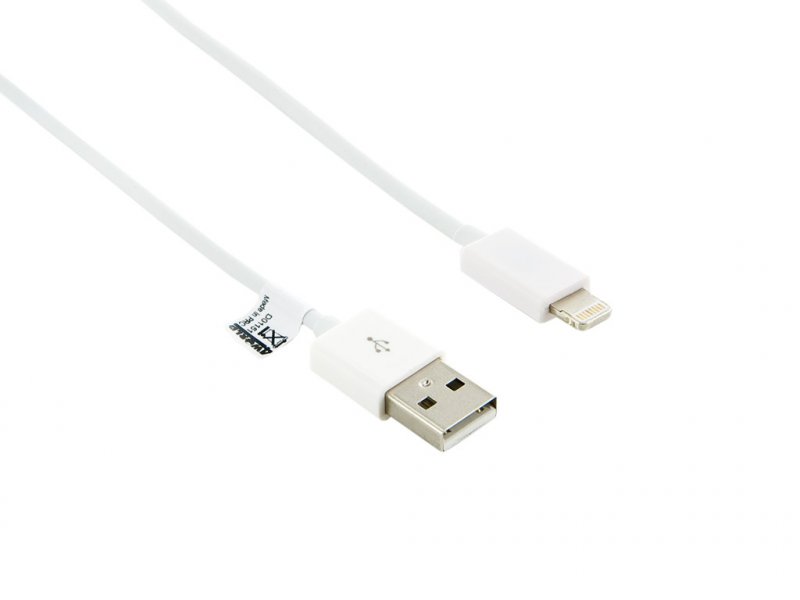 4World Datový kabel Lightning iP5/ 6 1.0m White - obrázek produktu