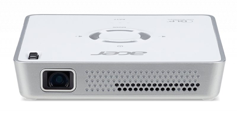 Acer DLP C101i - 150Lm, WVGA, 1200:1, HDMI, USB, repro., baterie, bílý - obrázek produktu