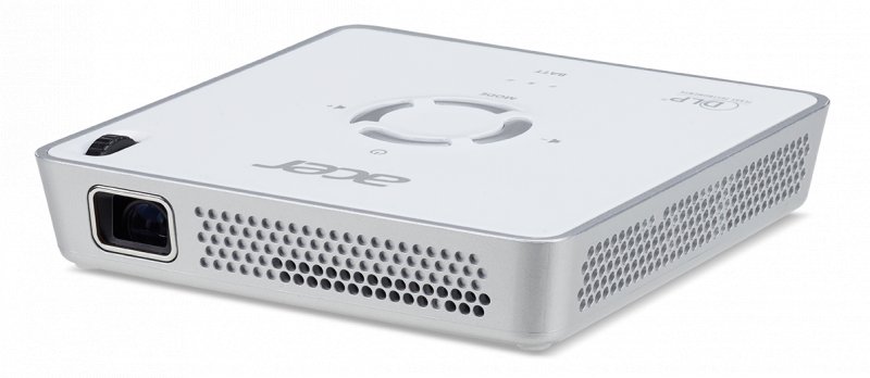 Acer DLP C101i - 150Lm, WVGA, 1200:1, HDMI, USB, repro., baterie, bílý - obrázek č. 1