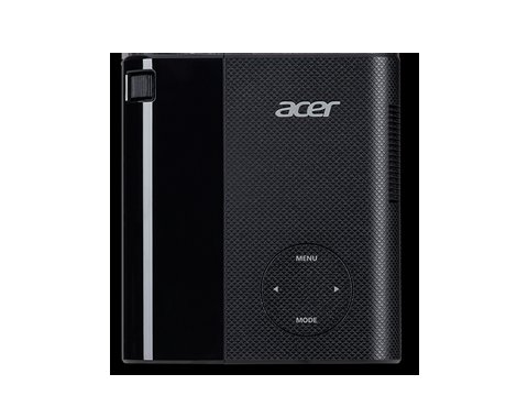 Acer DLP C200 - 200Lm, WVGA, 2000:1, HDMI, USB, repro., baterie, černý - obrázek č. 2