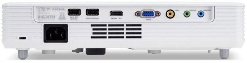 Acer DLP PD1320Wi - 3000Lm, WXGA, LED, HDMI, VGA, WiFi, reproduktory, bílý - obrázek č. 4