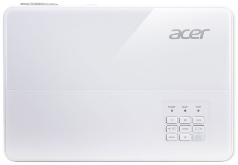 Acer DLP PD1320Wi - 3000Lm, WXGA, LED, HDMI, VGA, WiFi, reproduktory, bílý - obrázek č. 3
