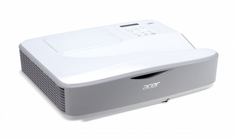Acer DLP U5530 (UltraShortThrow) - 3000Lm, FullHD, 18000:1, HDMI, VGA, USB, repro., bílý - obrázek č. 1