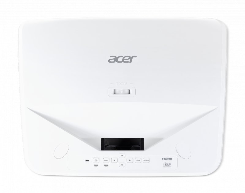 Acer DLP UL2510 (UltraShortThrow) - 3500Lm, XGA, 13000:1, HDMI, VGA, USB, RJ45, repro., bílý - obrázek č. 3