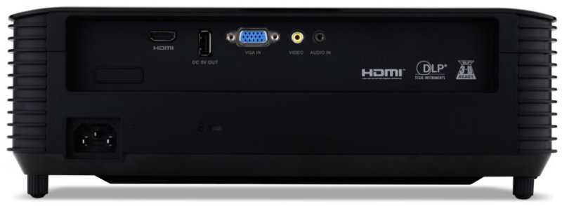 Acer DLP X168H - 3500Lm, WUXGA, OSRAM, HDMI, VGA, USB, reproduktory, černý - obrázek č. 3