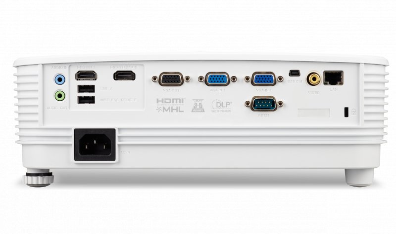 Acer DLP P1250B - 3600Lm, XGA, 20000:1, HDMI, VGA, USB, repro., bílý - obrázek č. 4
