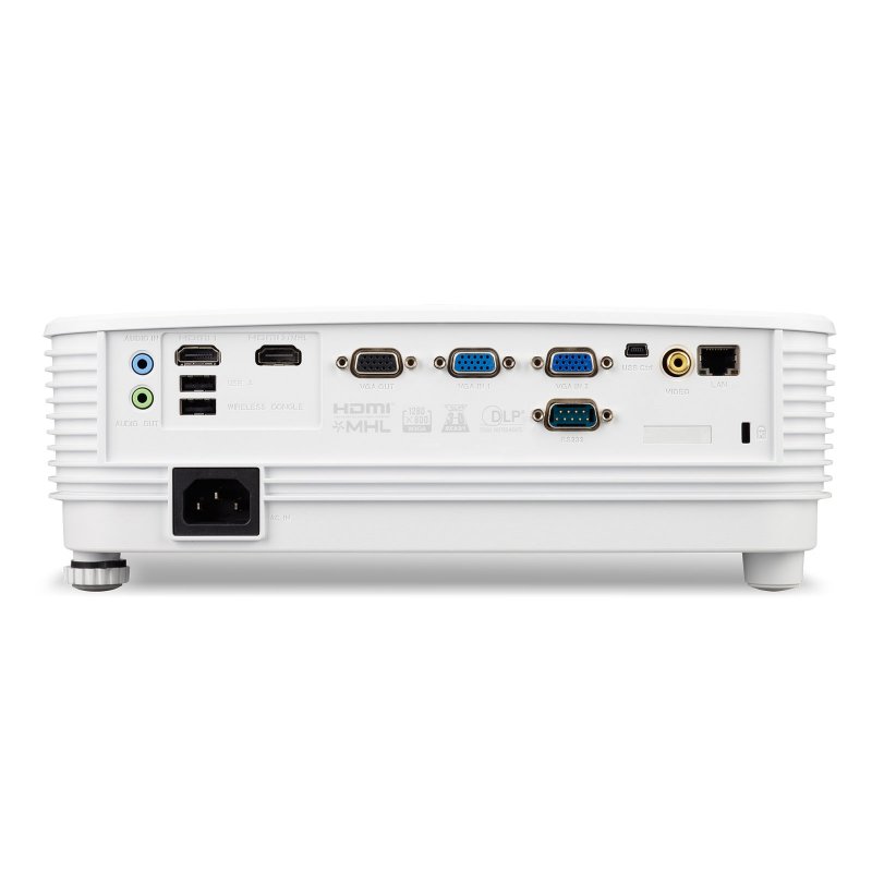 Acer DLP P1350WB - 3700Lm, WXGA, 20000:1, HDMI, VGA, RJ45, USB, repro., bílý - obrázek č. 4