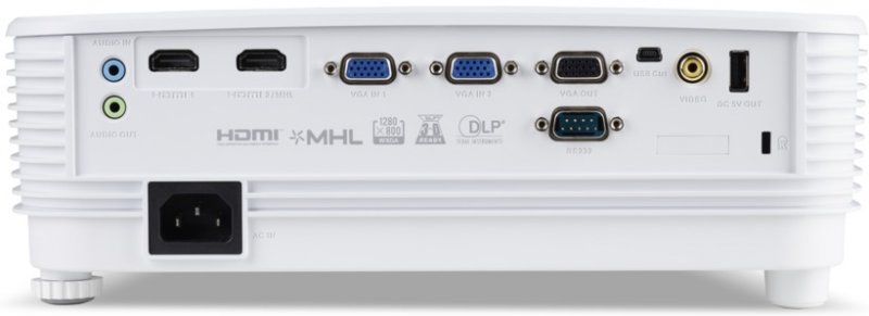 Acer DLP P1355W - 4000Lm, WXGA, 20000:1, HDMI, VGA, USB, repro., bílý - obrázek č. 3