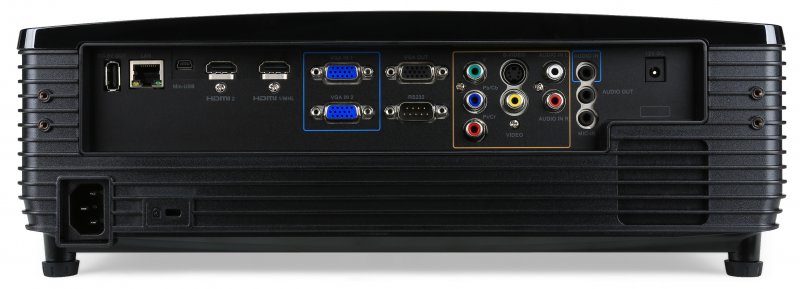Acer DLP P6200S - 5000Lm, XGA, 20000:1, HDMI, VGA, RJ45, USB, černý - obrázek č. 4