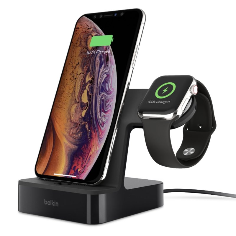 BELKIN Charge dock for iPhone & Apple Watch, černý - obrázek produktu