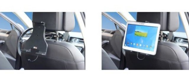 Brodit držák do auta na tablet nastavitelný, se skrytým nabíjením, 180-230mm - obrázek č. 1