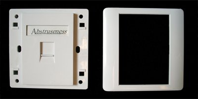 WALL plate SA s rámečkem pro 1keystone (80 x 80) - obrázek č. 1