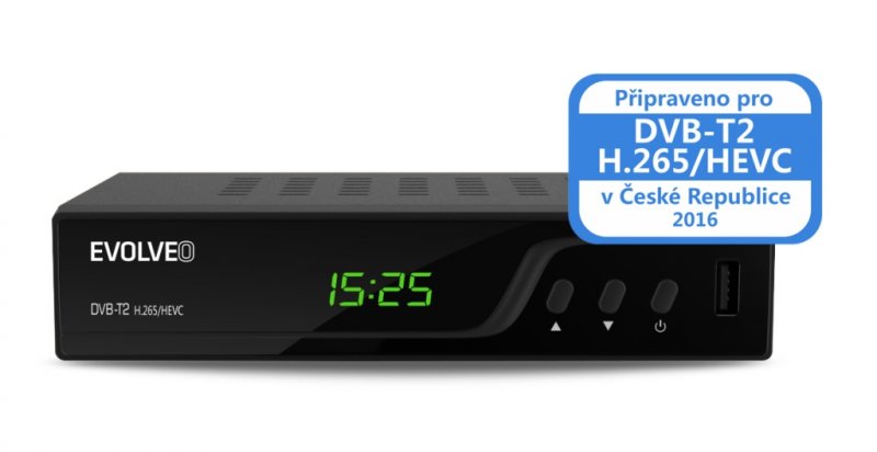 EVOLVEO Omega T2, HD DVB-T2 H.265/ HEVC rekordér - obrázek č. 1
