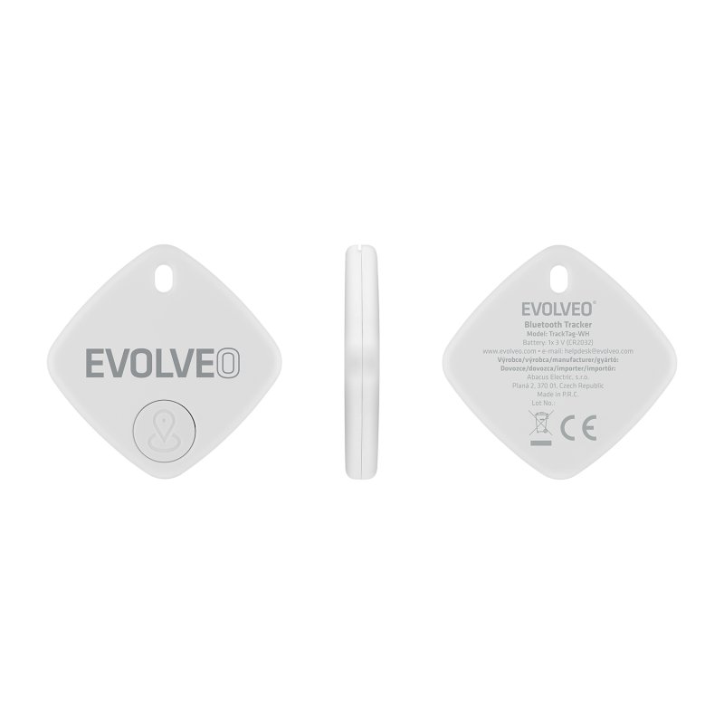 EVOLVEO TrackTag, Bluetooth lokátor s Apple Find My, bílý - obrázek č. 6
