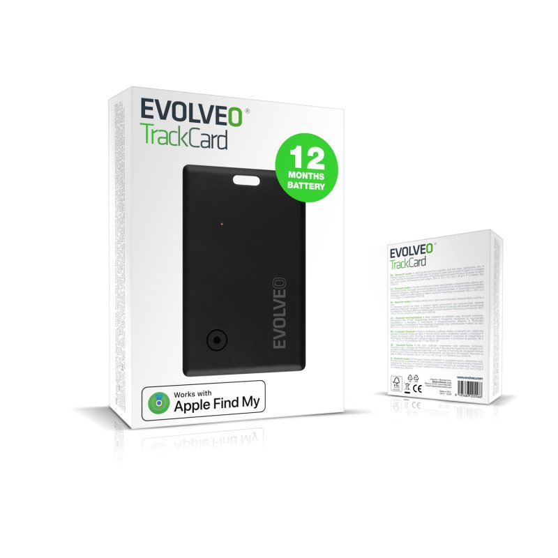EVOLVEO TrackCard, Bluetooth lokátor s Apple Find My, černý - obrázek č. 2