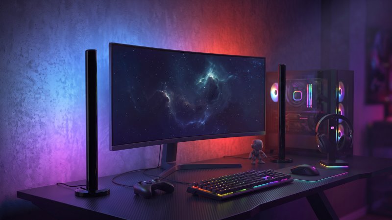 EVOLVEO Gbar 1, Ambientní RGB tyče k PC s aplikací - obrázek č. 1