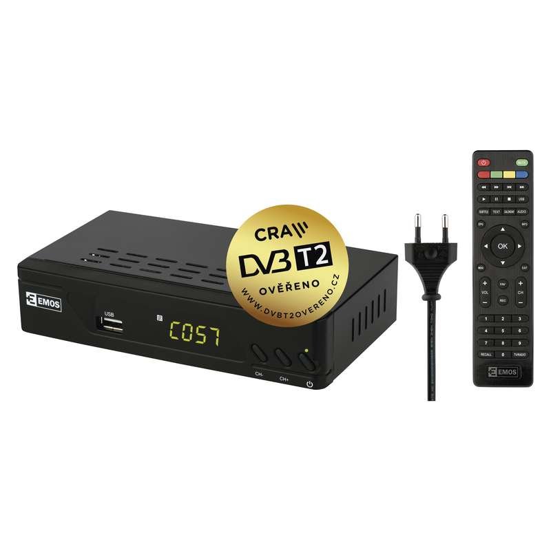 FULL HD DVB-T2 PŘIJÍMAČ EM-170 - obrázek produktu