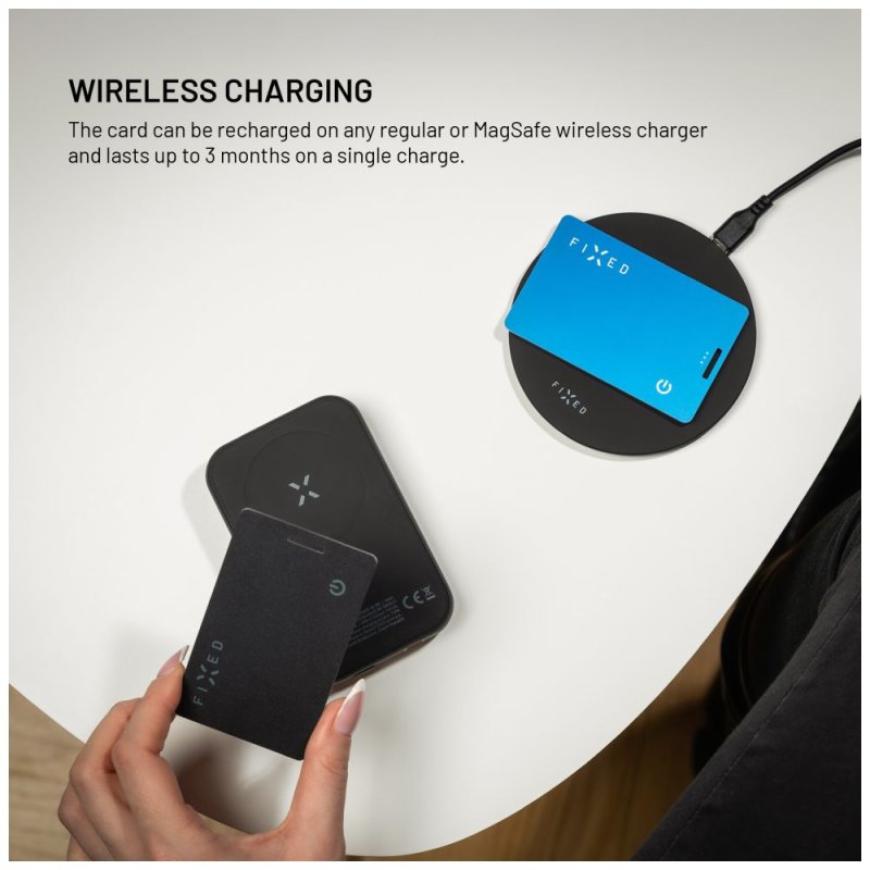 Smart tracker FIXED Tag Card 2,Find My, černý - obrázek č. 2