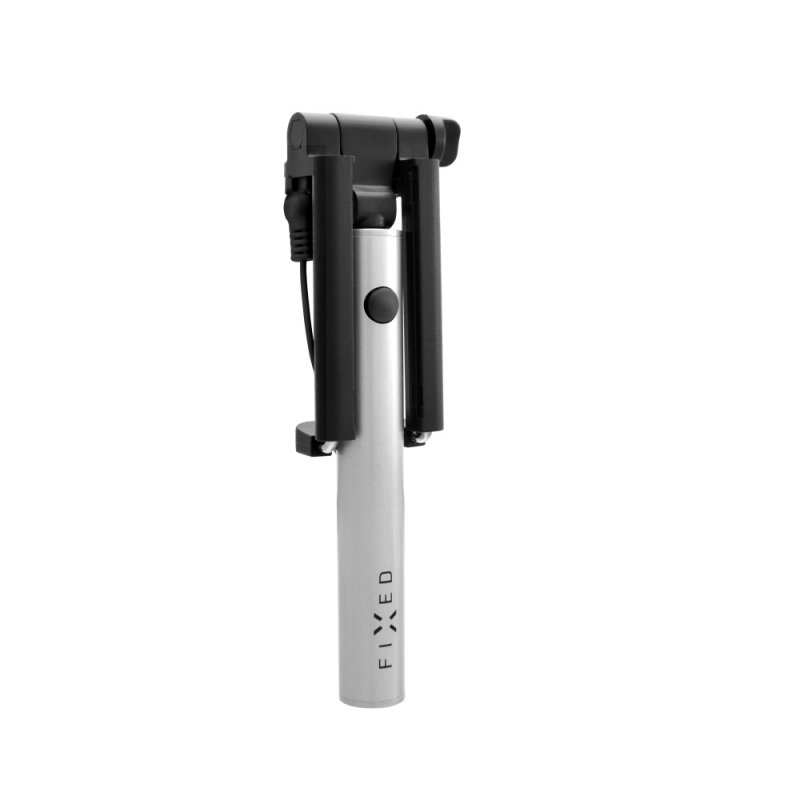 Selfie stick FIXED Snap Mini,3,5mm jack, stříbrný - obrázek č. 1