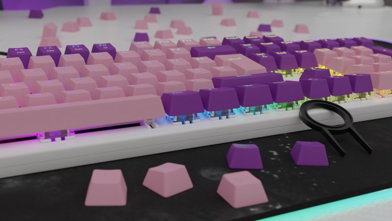 Genesis keycaps LEAD 300, Double Shot, Pink - obrázek č. 4