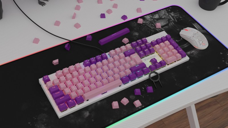 Genesis keycaps LEAD 300, Double Shot, Pink - obrázek č. 5