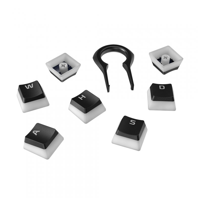HyperX Pudding Keycaps US black PBT - plná sada kláves - obrázek produktu