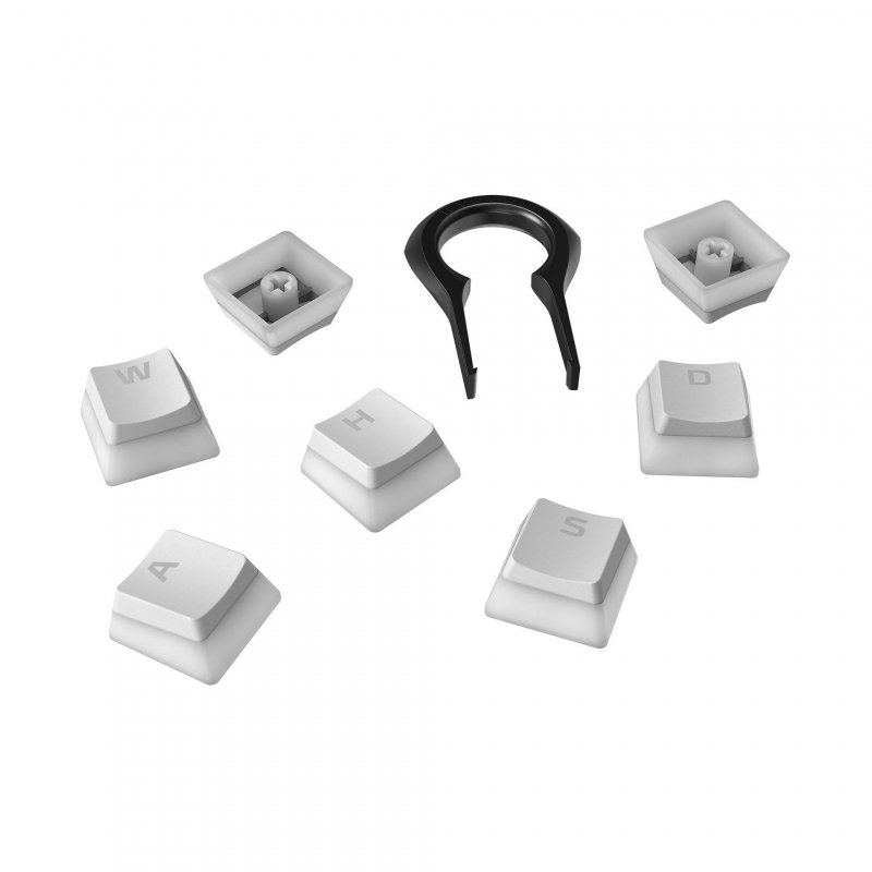 HyperX Pudding Keycaps US white PBT - plná sada kláves - obrázek produktu