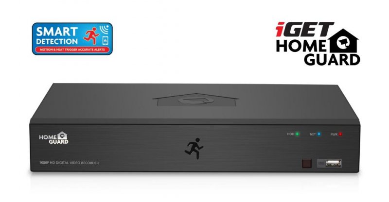 iGET HGDVK84404 - Kamerový FullHD set, SMART detekce,8CH DVR + 4x FHD 1080p kamera,Win/ Mac/ Andr/ iOS - obrázek č. 1